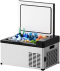 Portable Car Freezer Cooler with 12/24V DC, 0°F to 50°F Quick Cooling, 18.6L Electric Cooler Freezer for Outdoor, Camping, RV, Truc