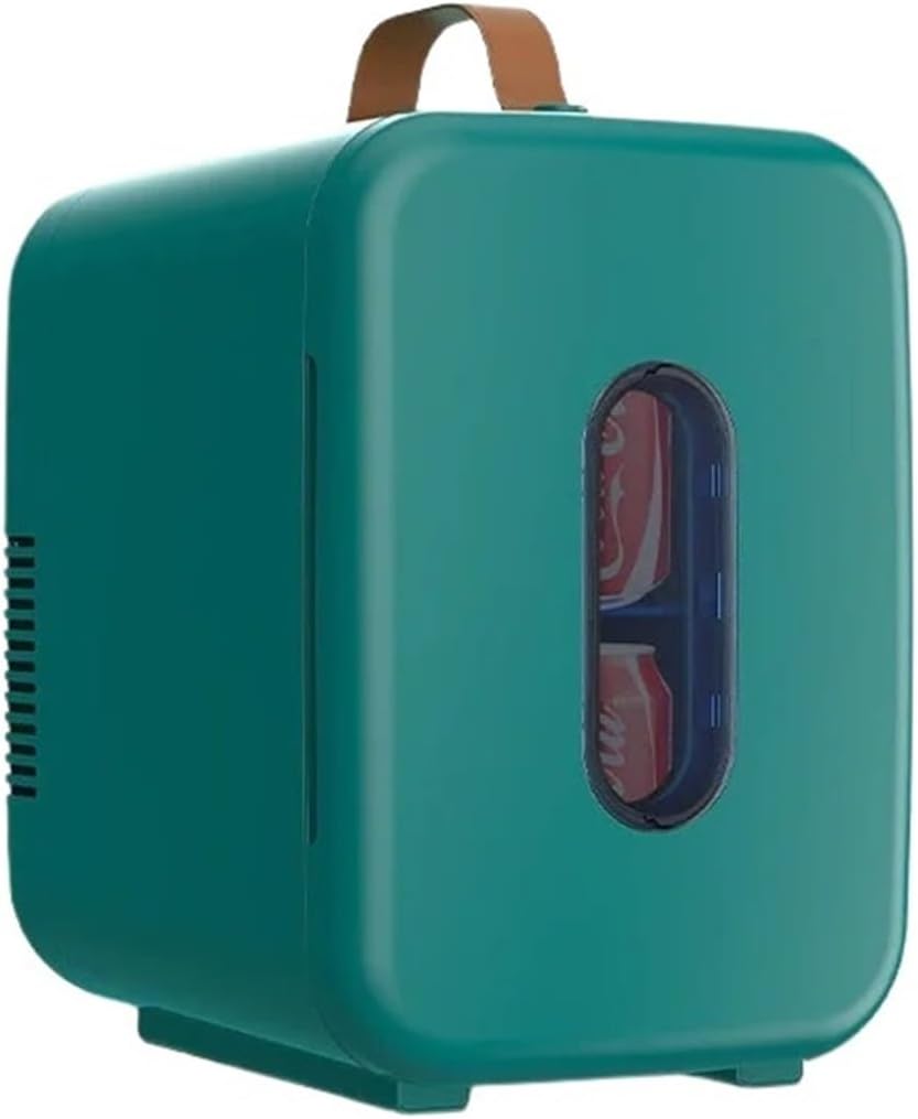 10L Car Refrigerator Refrigeration Mini Refrigerator Car Home Dual-purpose Mini Heating And Cooling Box 220-240V 30-60W(Dark green)