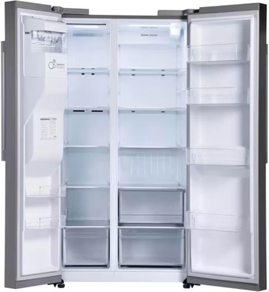 LG 27 cu. ft. Side-by-Side Standard Depth Slim in Door Ice and Water Dispenser in PrintProof Stainless Steel Wi-Fi Enabled LS27T3230S
