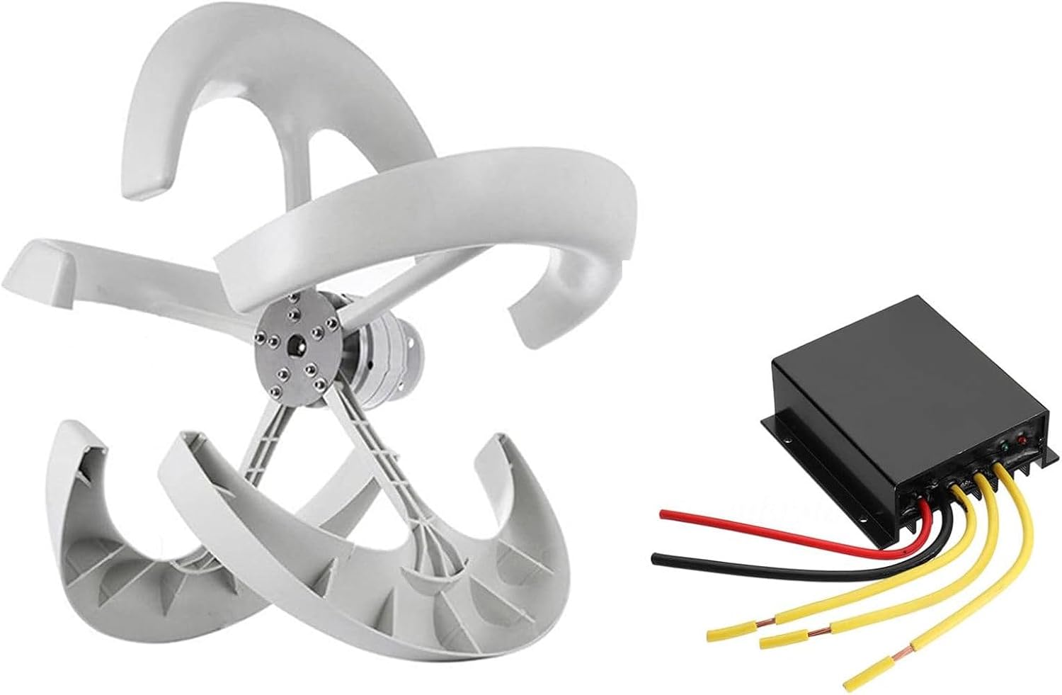 600W 800W 1000W 1200W Silent Vertical Wind Turbine Generator for Home, Low Wind Speed Start, 24V Efficient Energy Solution, No Noise Renewable Power System