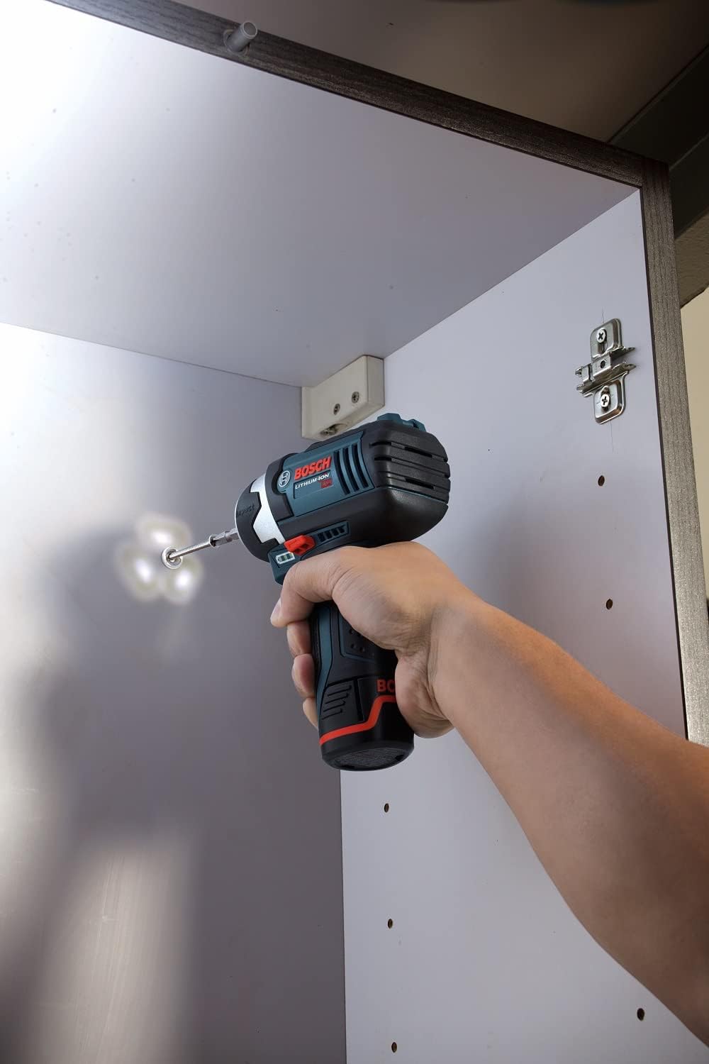BOSCH CLPK22-120 12V Max Cordless 2-Tool 3/8 in. Drill/Driver and 1/4 in. Impact Driver Combo Kit with 2 Batteries, Charger and Case & Bosch MS4041 41-Piece Drill and Drive Bit Set