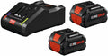 Bosch GXS18V-13N24 18V Starter Kit with (2) CORE18V® 8 Ah High Power Batteries and (1) 18V 16 Amp Battery Turbo Charger