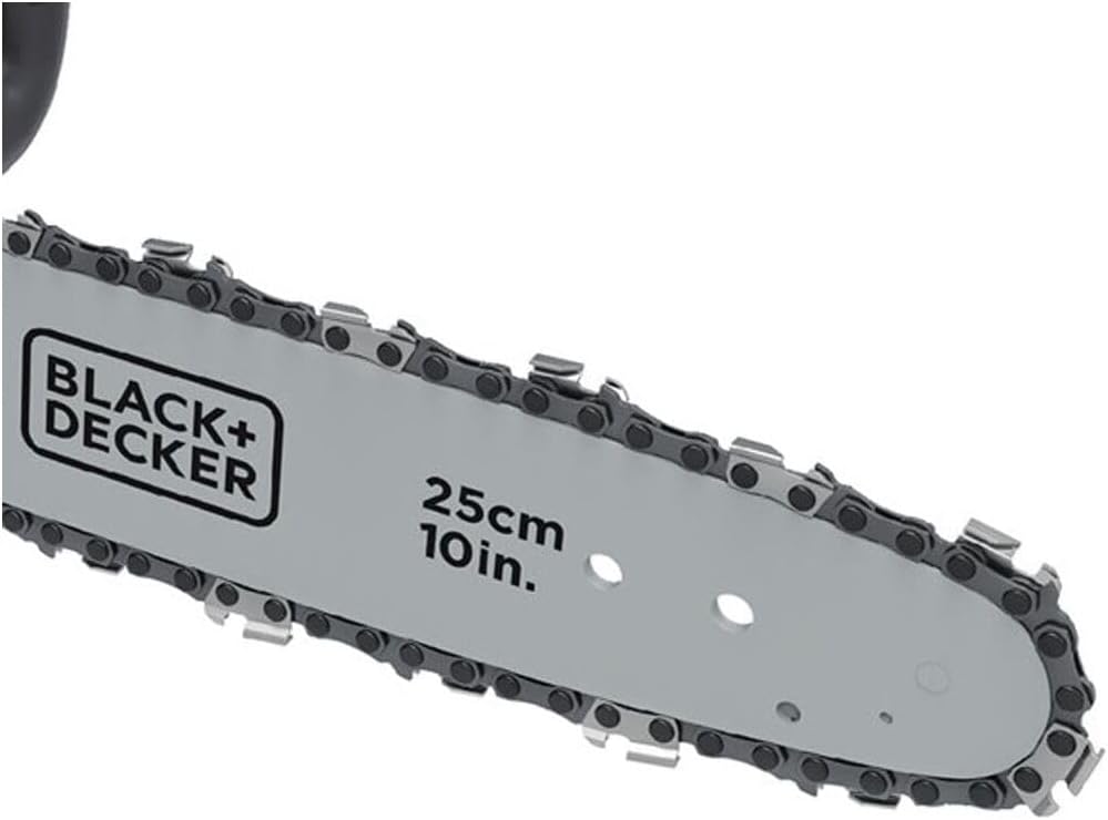 BLACK+DECKER 20V MAX Chain Saw Cordless Chainsaw, 10-Inch Battery Chainsaw, Tool Only, for Wood Cutting and Tree Pruning, Includes Guide Bar Scabbard (LCS1020B)