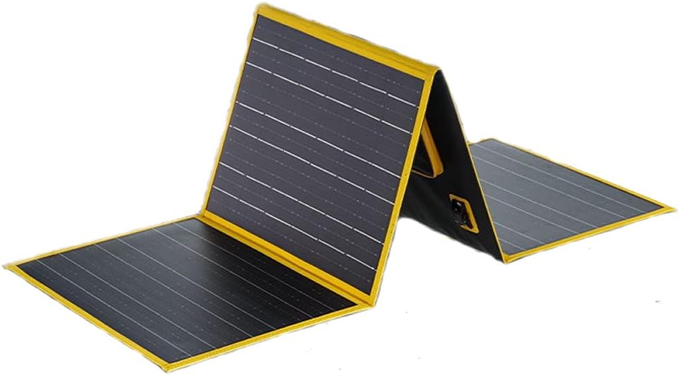 100W Portable Solar Panel for Power Station, Foldable Solar Cell Solar Charger, Solar Generator, Off-Grid Power for Outdoor Adventures, Emergency,Camping RV Travel Vanlife Off-Grid