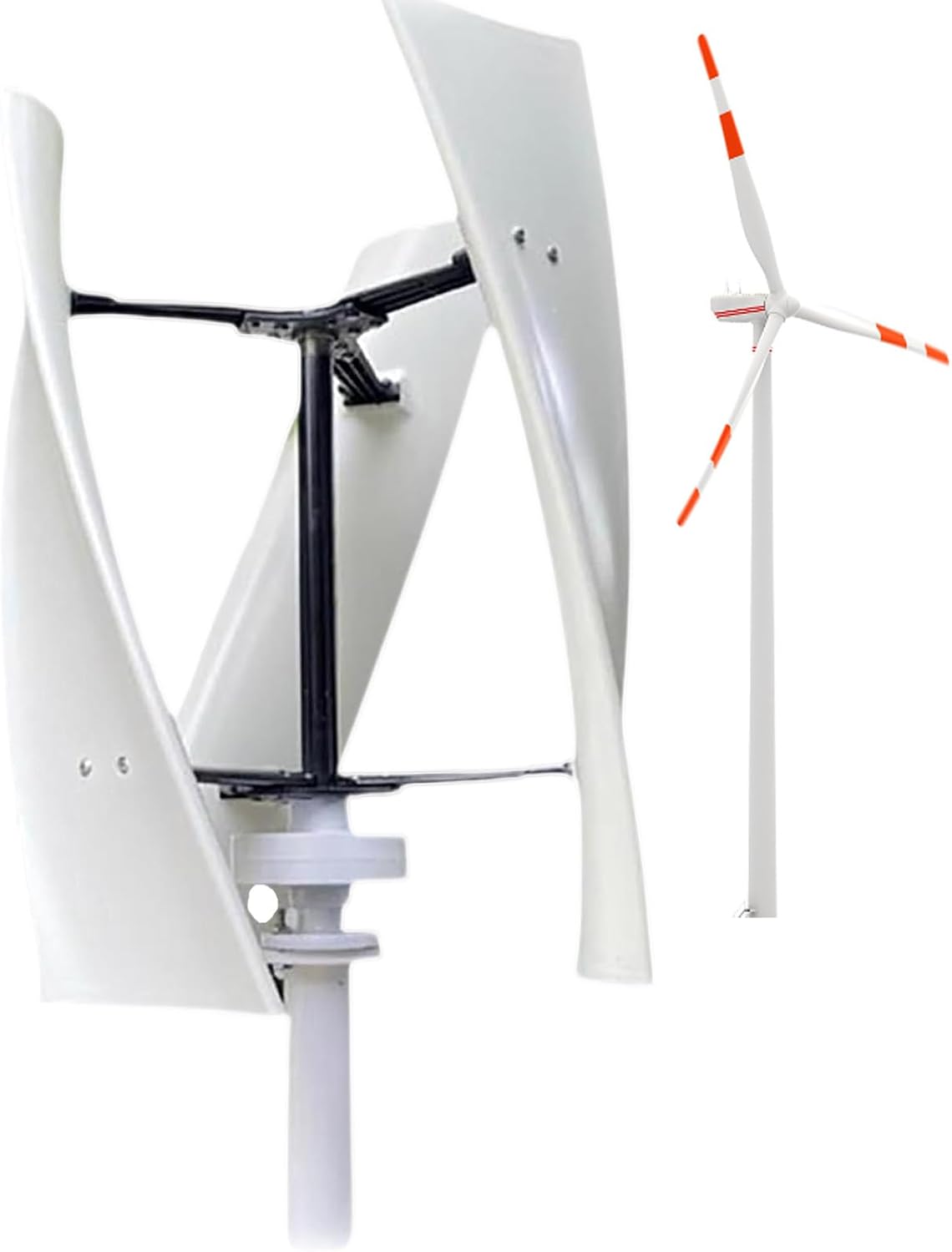Wind Turbine Home Use Horizontal Generator Kits Blades with Controller to Charge Batteries Off Generator Vertical,3000W Noiseless Vertical Wind Turbine, Waterproof Magnetic Levitation 3-Blad