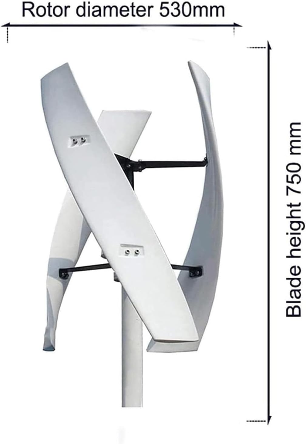 3000W Wind Turbine Generator Kit - 12V/24V Vertical Wind Power System with Charge Controller, 3-Phase AC Permanent Magnet Generator for Home, RV, Boat & Marine Energy Solutions
