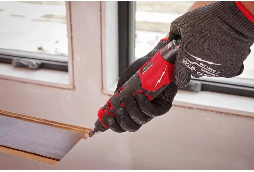 2525-21 Cordless Brushless Rotary Tool for Milwaukee 12V M12 Rotary Tool Kit - Red/Black