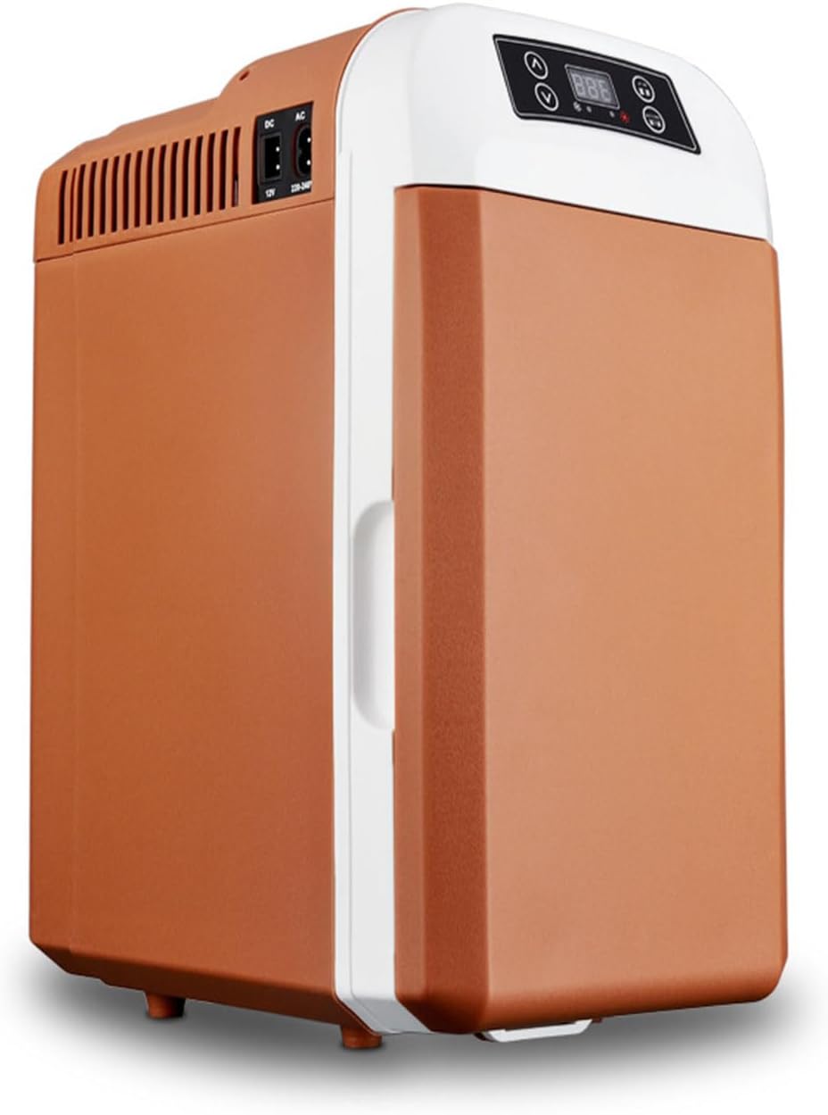 Car Refrigerator, 8 Liter Capacity Portable Refrigerator Electric Cooler Personal Thermoelectric Cooler/Warmer with 12V DC & 220V AC for Travel, Camping, Car, Home,A