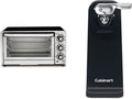 Cuisinart TOB-40N Custom Classic Toaster Oven Broiler, 17 Inch, Black & CCO-50BKN Deluxe Electric Can Opener, Black