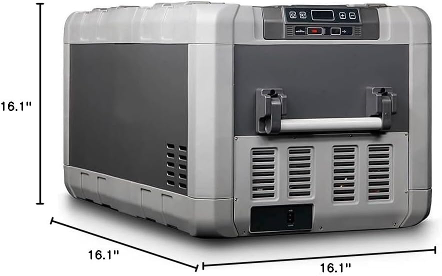 Blizzard Box 99QT Dual Zone Portable Fridge Freezer – Iceless Electric Cooler for Overlanding, RVs, Camping & Trucking, 12V/24V DC & 110V AC, Independent Temperature Control, Battery Protection