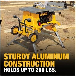 DEWALT Table Saw Stand, Rolling Stand, Collapsible and Portable, Lightweight and Compact (DW7440RS)