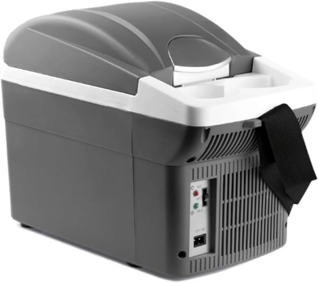 12V 6 Quart Personal Thermoelectric, 6 Liter Capacity, Portable Electric Cooler Warmer With 12/24V DC, Small Fridge For Car, RV