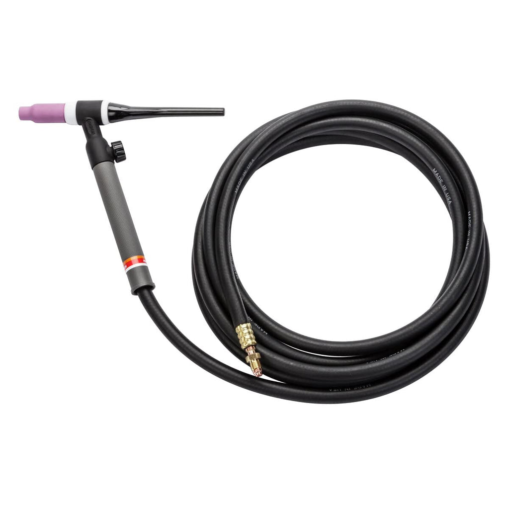 Lincoln Electric PTA-17V TIG Torch - for Air-Cooled TIG Welding - Valve Torch Head - 12.5 FT, 1 Piece Cable - K1782-6 
