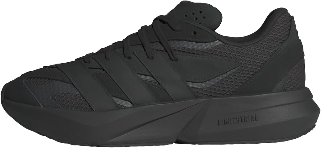 adidas Mens Lightblaze Lace Up Sneakers Shoes Casual - Grey, White