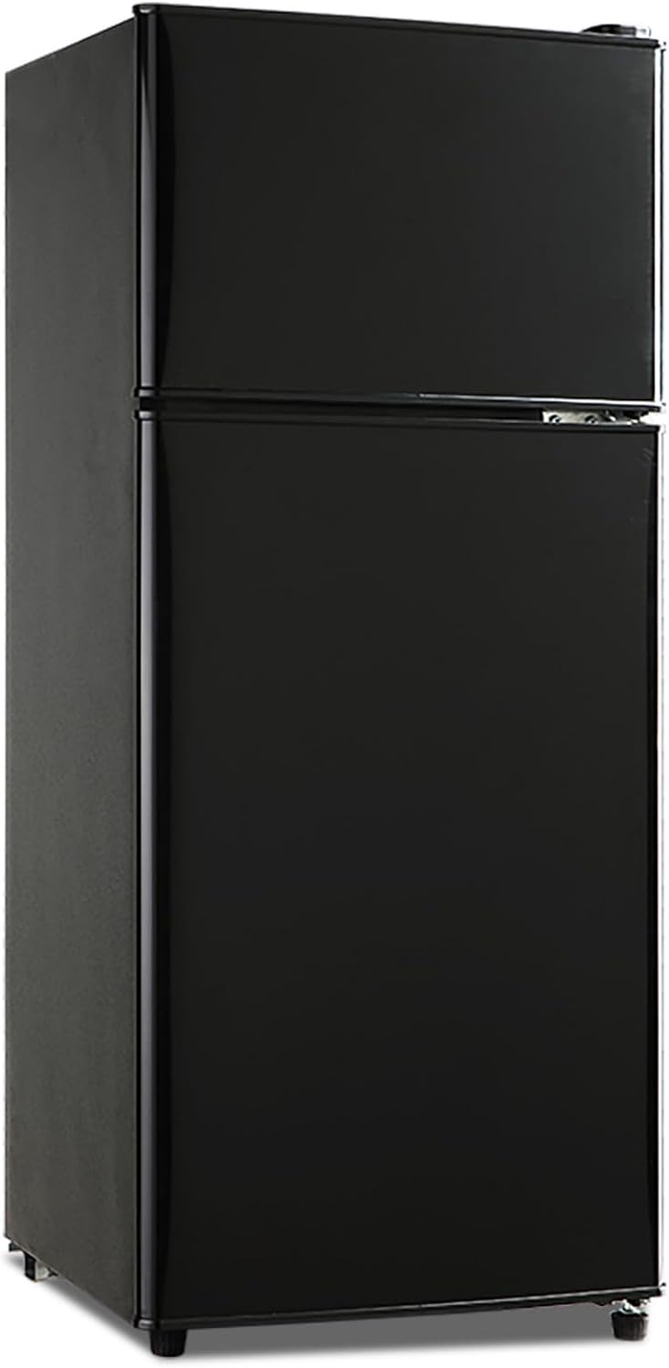 Refrigerator with Freezer, 3.8 Cu Ft 2 Door Fridge for Bedroom, Kitchen, Dorm, Apartment, Garage, Office