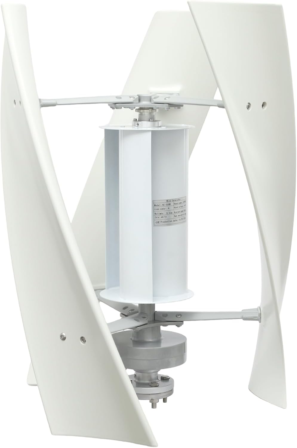 Wind Turbine Generator Kit, 100W 24V Vertical Axis Wind Turbine Generator with Controller & Winds-Assisted Wheel, 3 Blades Winds Power Generator Permanent Magnet generator for Boats, Gazebos, Home, RV