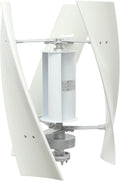 Wind Turbine Generator Kit, 100W 24V Vertical Axis Wind Turbine Generator with Controller & Winds-Assisted Wheel, 3 Blades Winds Power Generator Permanent Magnet generator for Boats, Gazebos, Home, RV