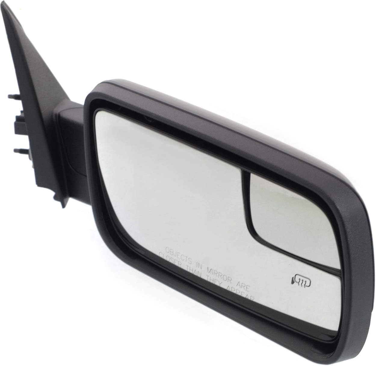 Kool Vue Driver & Passenger Side Power Heated Mirrors for Ford Flex 2013-2019 With Spotter Glass; Without Memory & Puddle Lamp Paintable