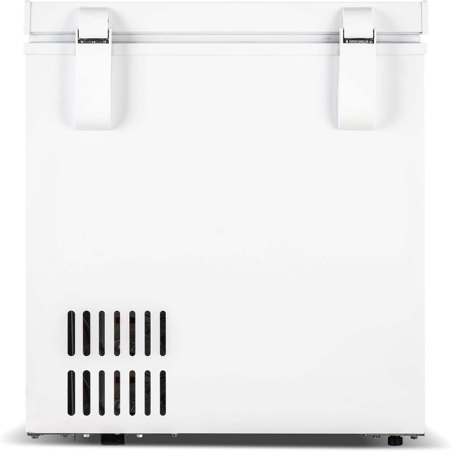 Frigidaire Chest Deep Freezer, 2.0 Cu. Ft. Capacity, Adjustable Thermostat-Removable Vinyl Coated Wire Basket-Easy Defrost Drain- Garage Ready- Pearl White
