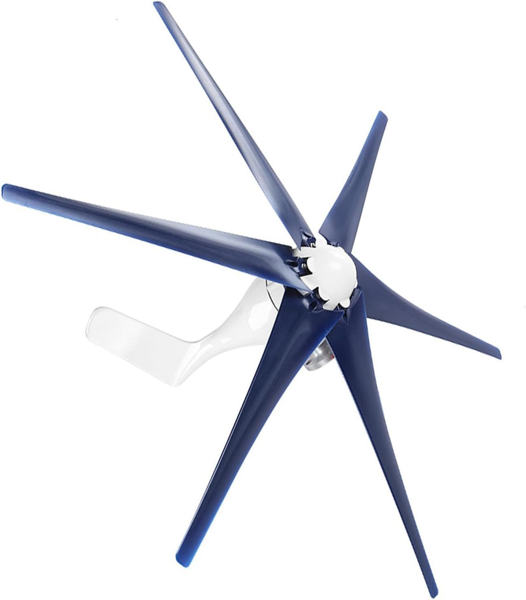ViaGasaFamido 800W Wind Turbine Generator Kit 12V 24V 48V 6 Blade Windmill System for Home Off Grid Power Boats Cabins Terraces with Controller Blue 48V
