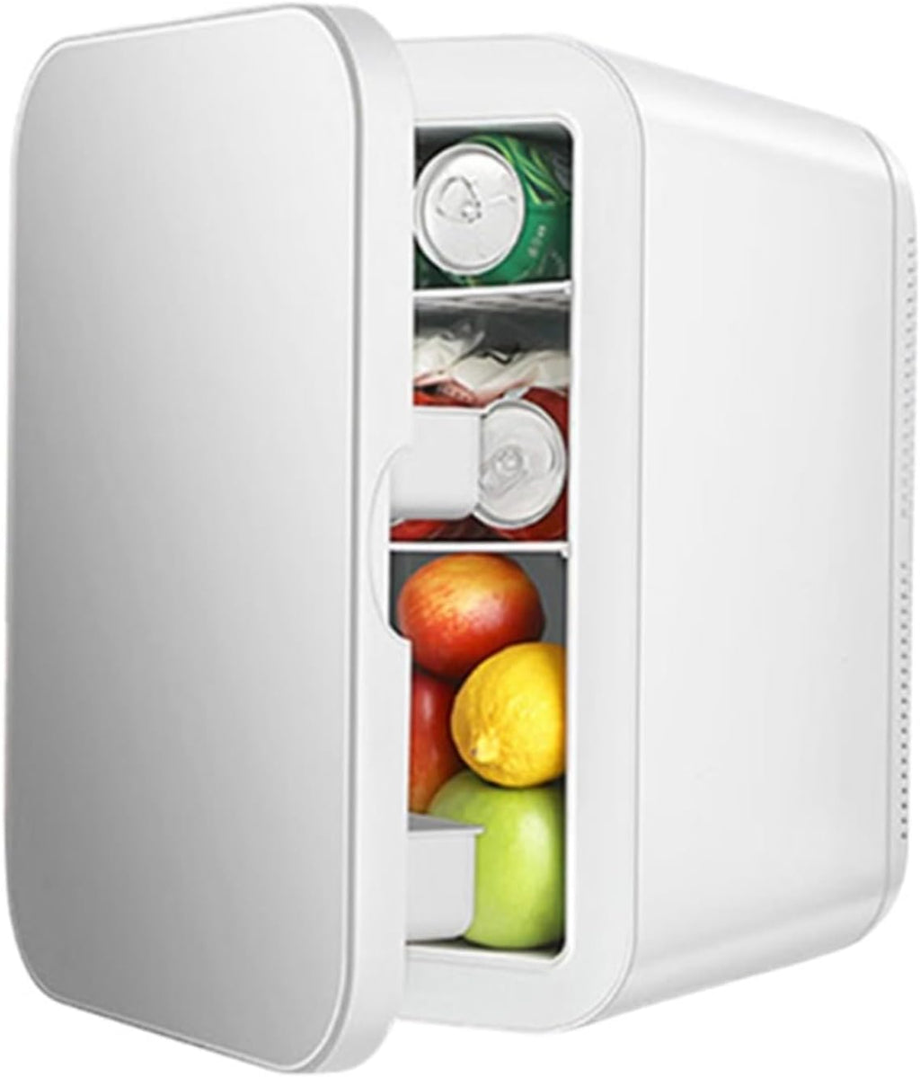 6L Mini Car Refrigerator 12V DC 220V AC Electric Portable Beauty Cooler Warmer Car Mini Fridge Ice Box For Home Camping Travel