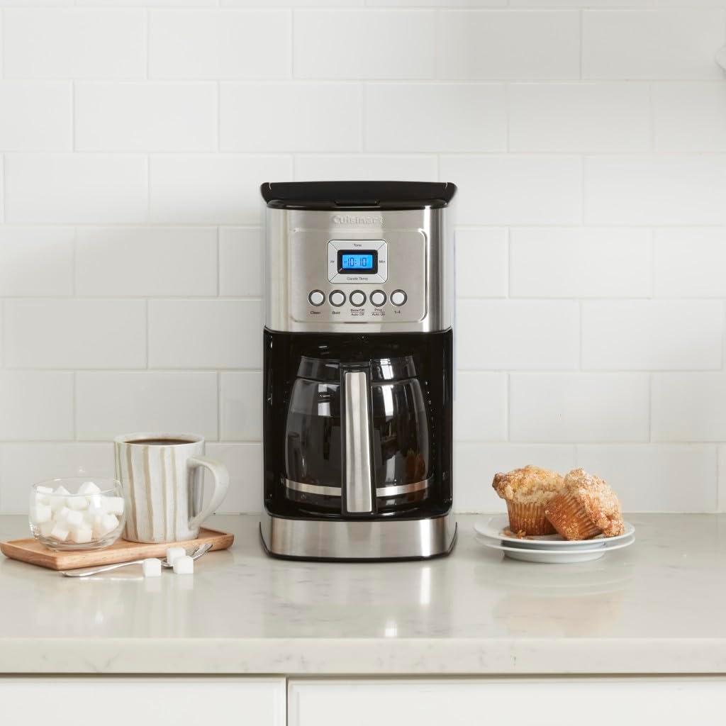 Cuisinart Coffee Maker, 14-Cup Glass Carafe, Fully Automatic for Brew Strength Control & 1-4 Cup Set & CCO-50BKN Deluxe Electric Can Opener, Black