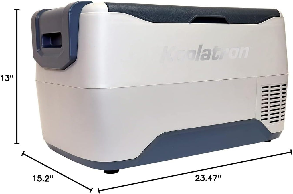 Koolatron Portable Cooler - Electric Smart Fridge/Freezer for Car, Camping, Travel, 12 V Hard Sided Refrigerator for Vehicle, Boat, Truck, Warming & Cooling, Cools Drinks,Food for Road Trip, 31 qt