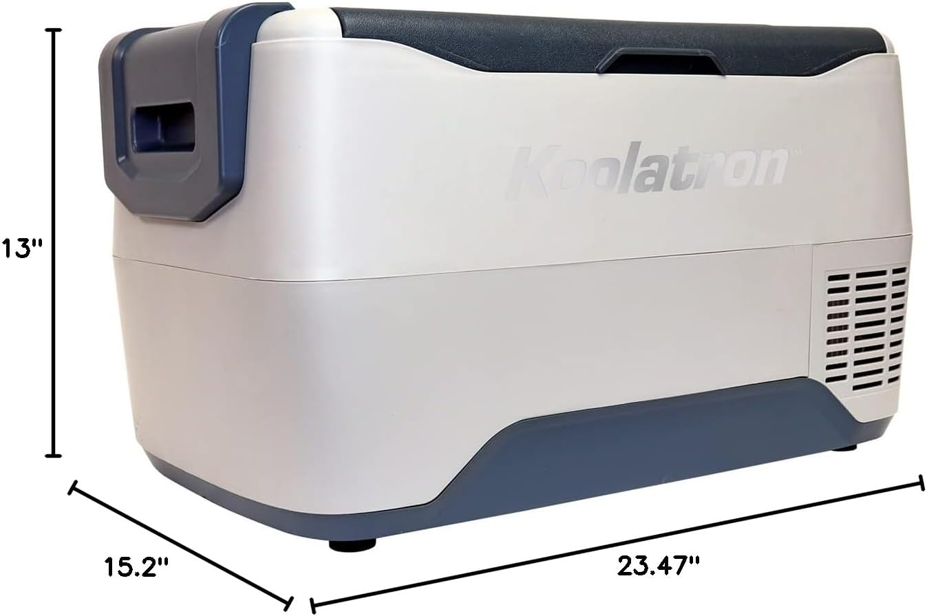 Koolatron Portable Cooler - Electric Smart Fridge/Freezer for Car, Camping, Travel, 12 V Hard Sided Refrigerator for Vehicle, Boat, Truck, Warming & Cooling, Cools Drinks,Food for Road Trip, 31 qt