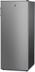BLACK+DECKER 10 Cu. Ft. Upright Freezer, Stand Up Freezer with Mechanical Temperature Control, Freezer with 3 Shelves and 4 Door Bins, Manual Defrost, R600a Refrigerant, BUF1000LS,Stainless Steel Look