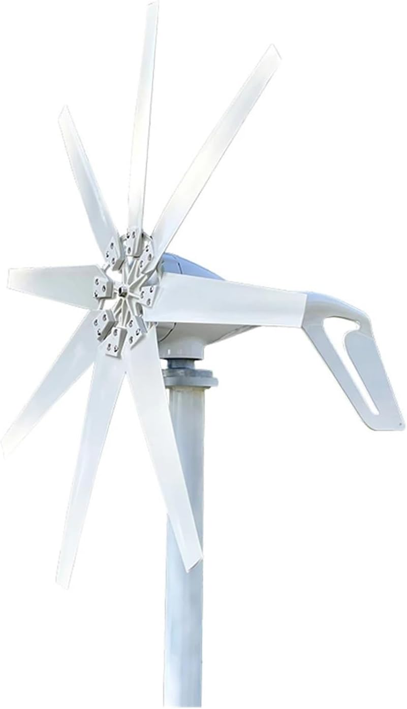 1000W Wind Turbine Generator 12V 24V 48V Free Alternative Energy Windmills 8 Blades Home Use Low Wind Speed Starting Wind Turbines(12V_1000W)