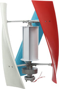 Wind Turbine Generator Kit, 100W 12V Vertical Axis Wind Turbine Generator with Controller & Wind-Assisted Wheel, 3 Blades Wind Power Generator Permanent Magnet Generator for Boats,Home,RV,Streetlight