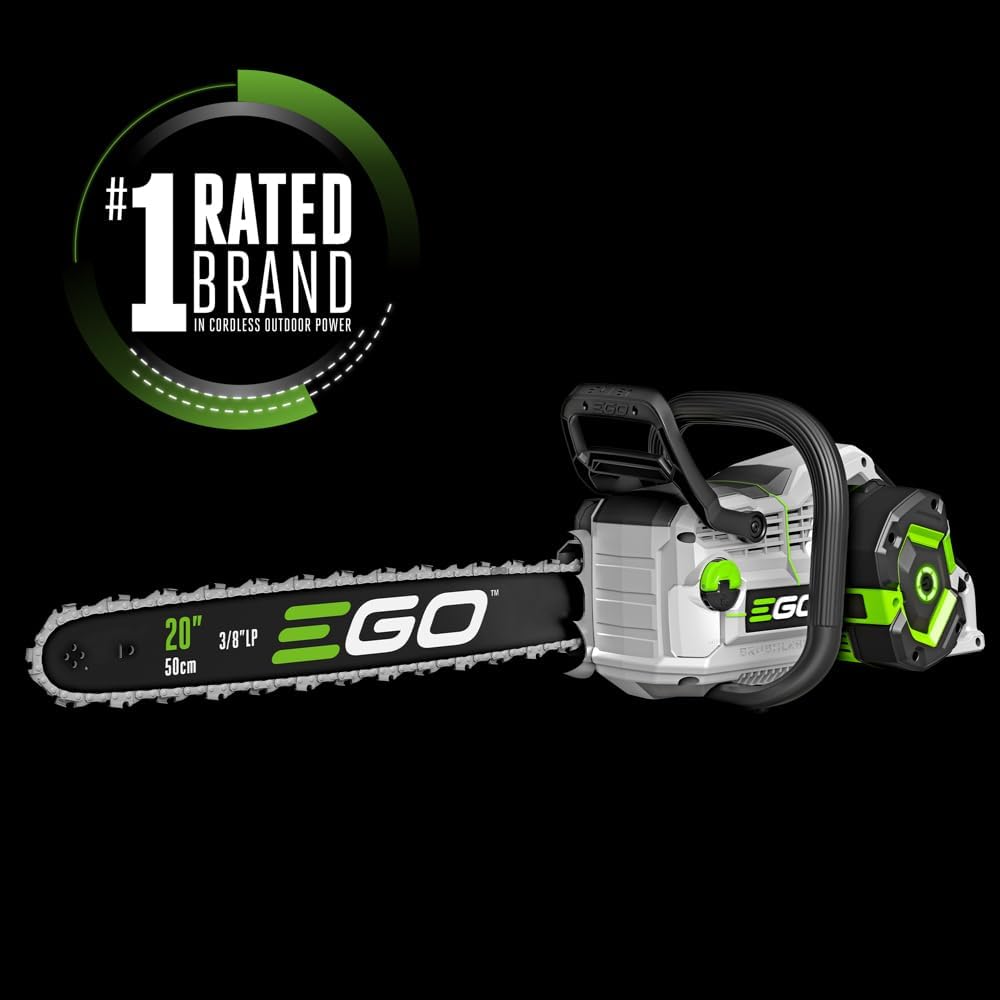 EGO POWER+ Chain Saw, 20' Battery Powered Chainsaw, Electric Cordless, Includes 56V 6.0Ah Battery and Charger – CS2005