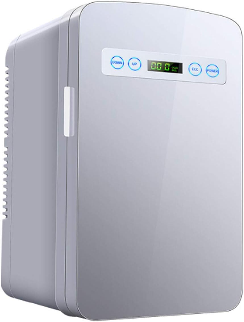 Mini Fridge Electric Cooler and Warmer 10L for Car and Home Portable Freezer Touch Digital Display Electric Coolers for Camping Single Door with Handle Three Layers