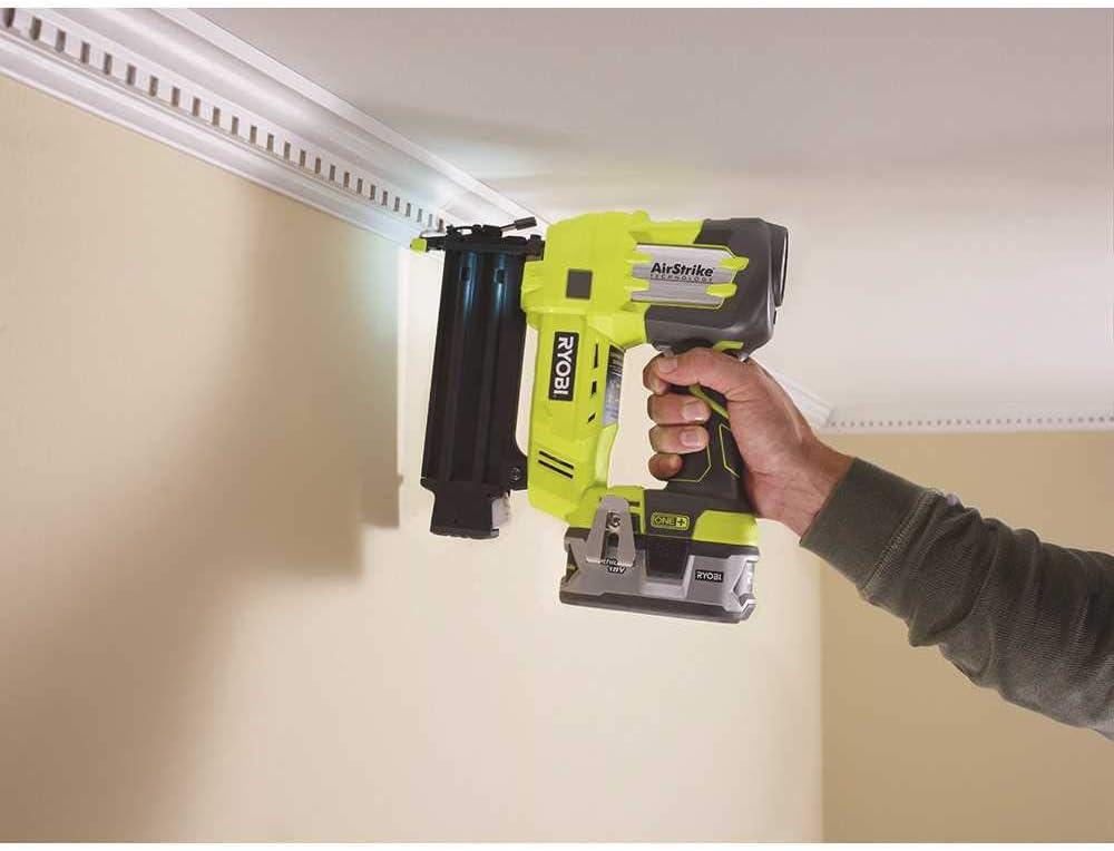 Ryobi P320 Airstrike 18 Volt One+ Lithium Ion Cordless Brad Nailer (Battery Not Included, Power Tool Only)