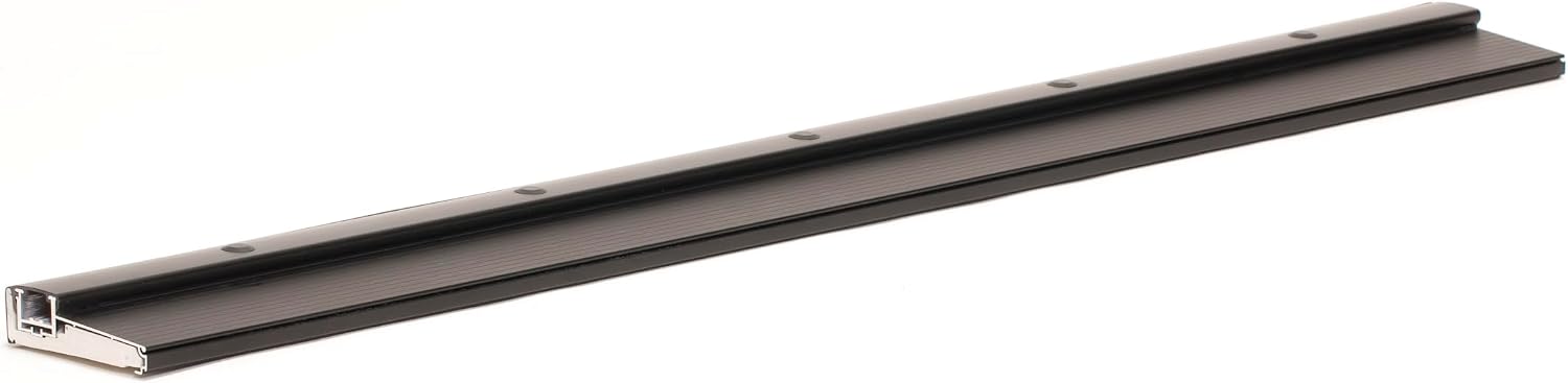 Adjustable Aluminum Threshold – Extra Short Width with Hidden Screws, Adapts to Any Height, Heavy-Duty for Residential & Commercial Use, Available in Multiple Sizes (Black, 48 inch)