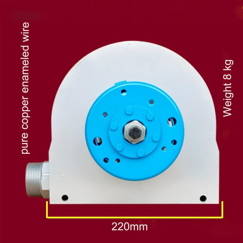 1000W 50Hz Portable Water Turbine Generator Home Use High Power Hydro Power Station 50 Mm Pipe Diameter for Family Camping, Outdoor Computer
