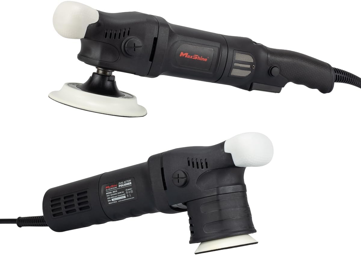 Maxshine 3' & 5' Combo Pro Rotary Polishers - 5/8' Thread - Auto Detailing Tool for Paint Protection, Swirl & Scratch Repair, Buffing, Glossy Shine - Ideal for Cars, Trucks, SUVs