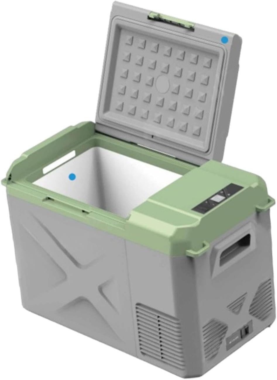 Qianly Car Refrigerator 12v Portable Fridge for Car, Auto 19 Quart Freezer Cooler, -4℉—68℉ 12/24V DC 100~240 Volt AC for Truck, Camping, Travel, Vehicles, RV