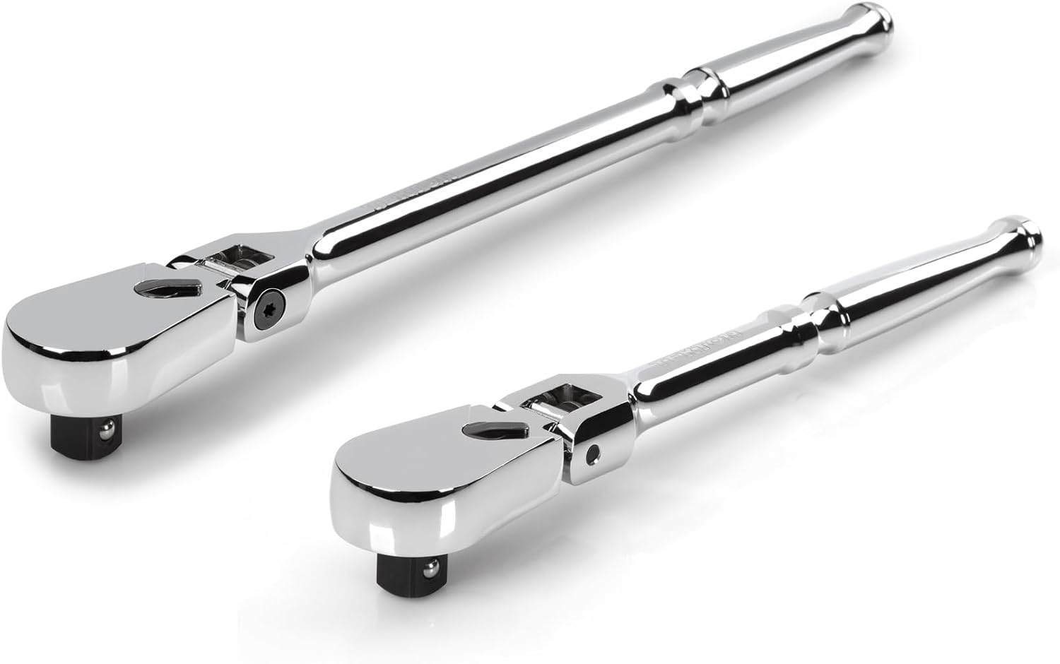 TEKTON 1/2 Inch Drive Flex Head Non-Quick-Release Ratchet Set, 2-Piece (10-1/2, 14 in.) | SRH92201