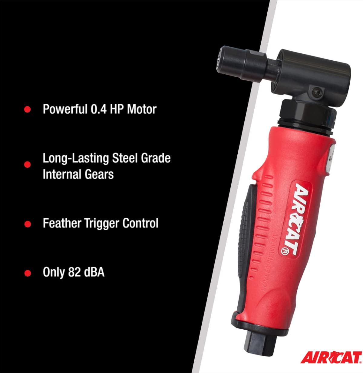 AIRCAT Pneumatic Tools 6255 Composite Right Angle Die Grinder 20,000 RPM