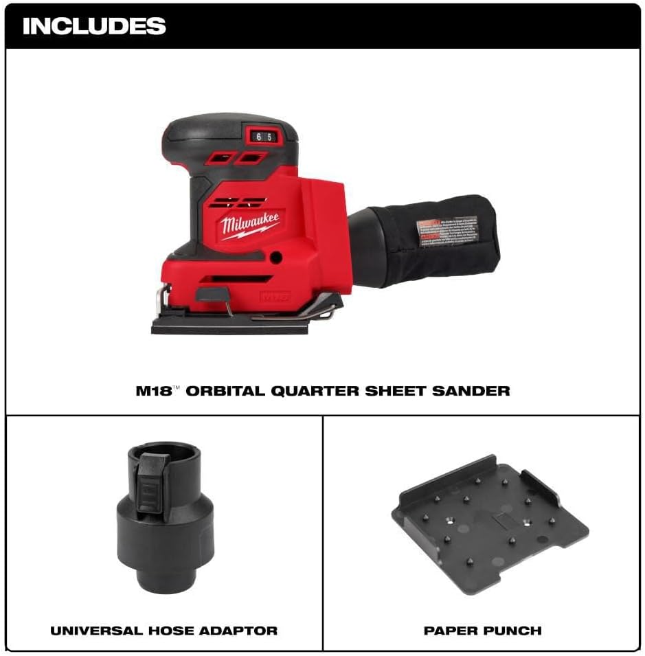 v For Milwaukee M18 Orbital 1/4 Sheet Sander (Bare Tool) + TPT Premium cart storekid