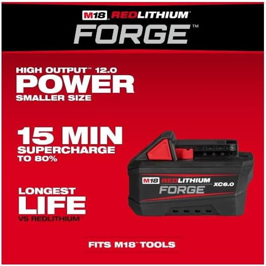 Milwaukee v M18 REDLITHUM Forge XC6.0 Batery Pack + TPT Premium cart storekid.