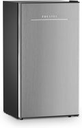 3.2 Cu. Ft. Mini Fridge with Freezer Small Refrigerator, for Bedroom, Single Door, Energy Saving, Low Noise,for Office (Grey)