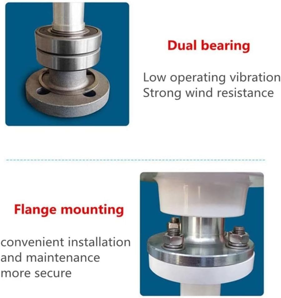Small Size Vertical Wind Turbine Generator Kit, 1000W 12V 24V 5 Blades Wind Turbines Generator with Charger Controller for Home Hybrids Streetlight Energy Supply