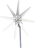 1000W Wind Turbine Generator 12V 24V 48V Free Alternative Energy Windmills 8 Blades Home Use Low Wind Speed Starting Wind Turbines(12V_1000W)