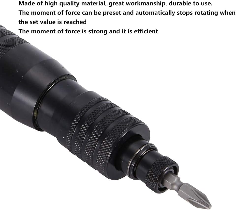 Industrial Pneumatic Screwdriver,Professional Handhold Pneumatic Screwdriver,Lightweight Portable Pneumatic Screwdriver,1200Rpm Cw/Ccw Air Screwdriver Tool,For Fastening And Dismantling Of Screws.