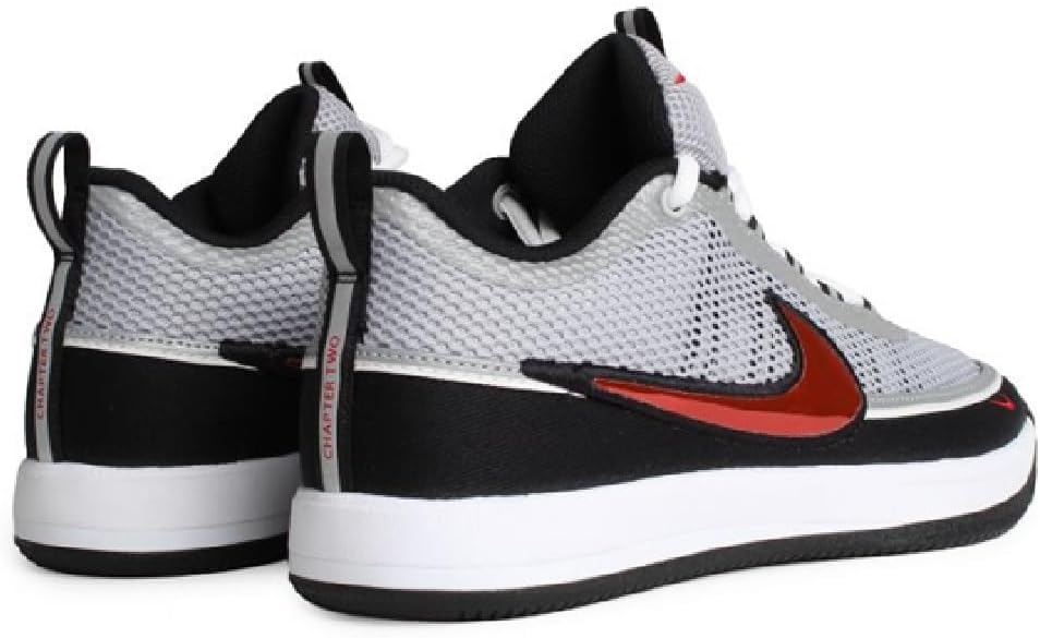 Nike Book 2 Spiridon Mens Basketball Shoes (Metallic Silver/Sport Red/Black/White)