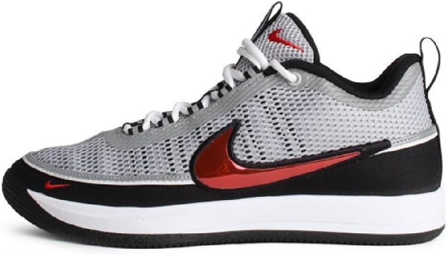 Nike Book 2 Spiridon Mens Basketball Shoes (Metallic Silver/Sport Red/Black/White)