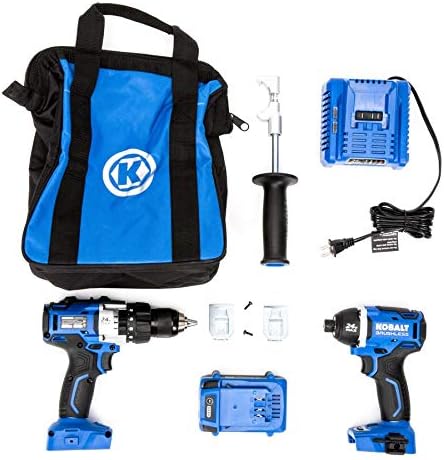 Kobalt 2-Tool 24-Volt Max Lithium Ion (Li-ion) Brushless Motor Cordless Combo Kit with Soft Case