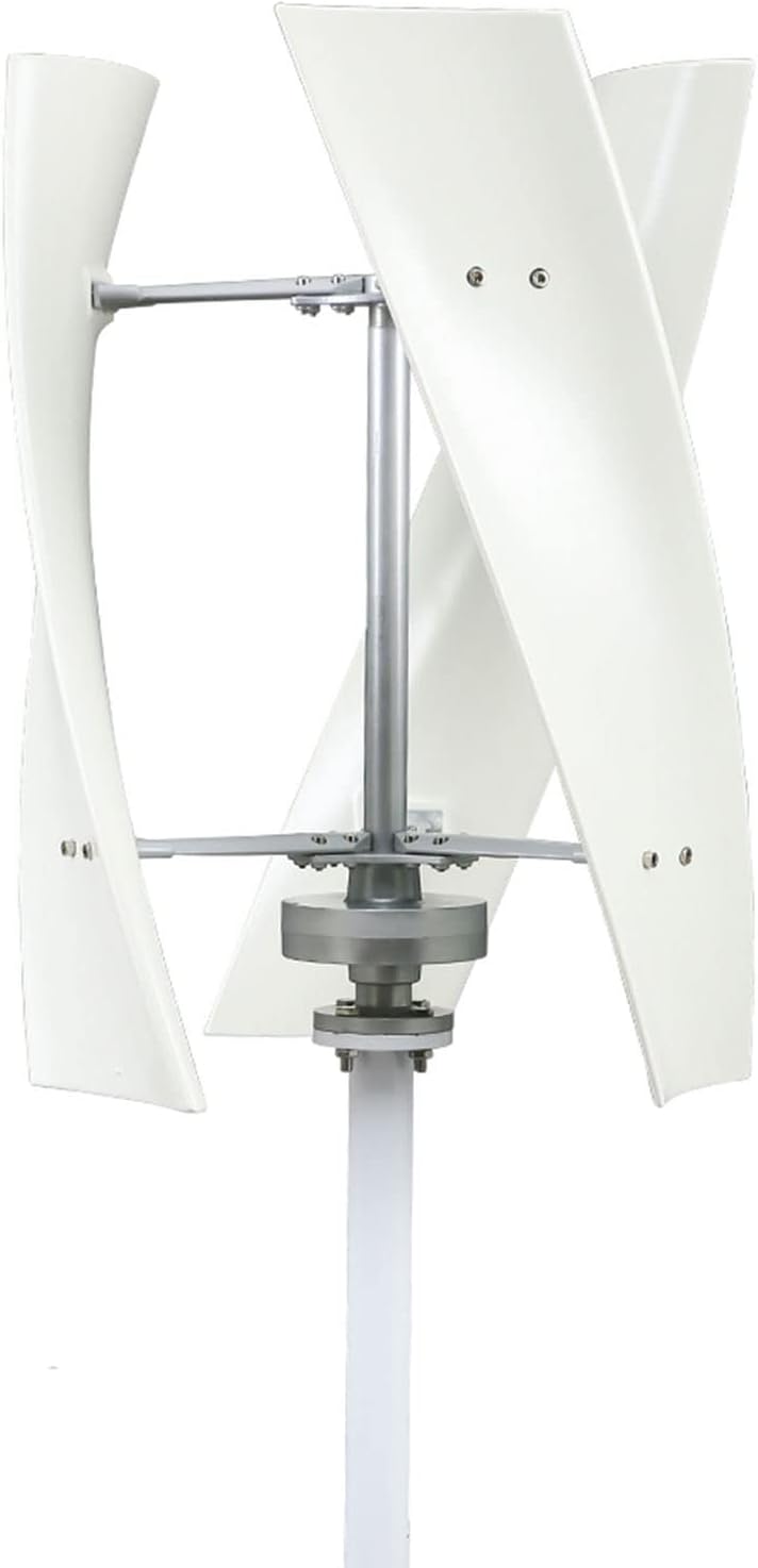 100W-3000W Vertical Wind Power Turbine Generator Kit White 3 Blade Wind Generator 12V 24V 48V 220V for Boats Terraces Cabins Charging (With Charge Controller),220v